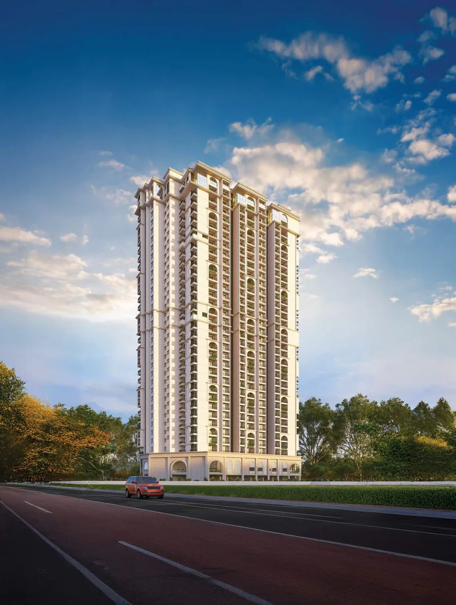 Silver Horizon tower elevation by day